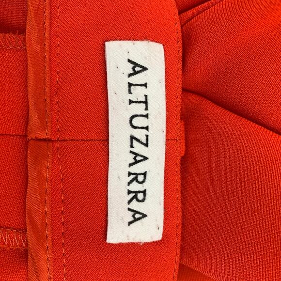 ALTUZARRA Size 4 Orange Triacetate Blend Dress Pants - Picture 4 of 4